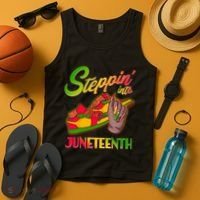 Steppin Into Juneteenth Tank Top thumb 4