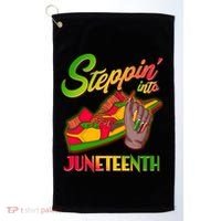 Steppin Into Juneteenth Golf Towel thumb 0