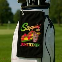 Steppin Into Juneteenth Golf Towel thumb 2