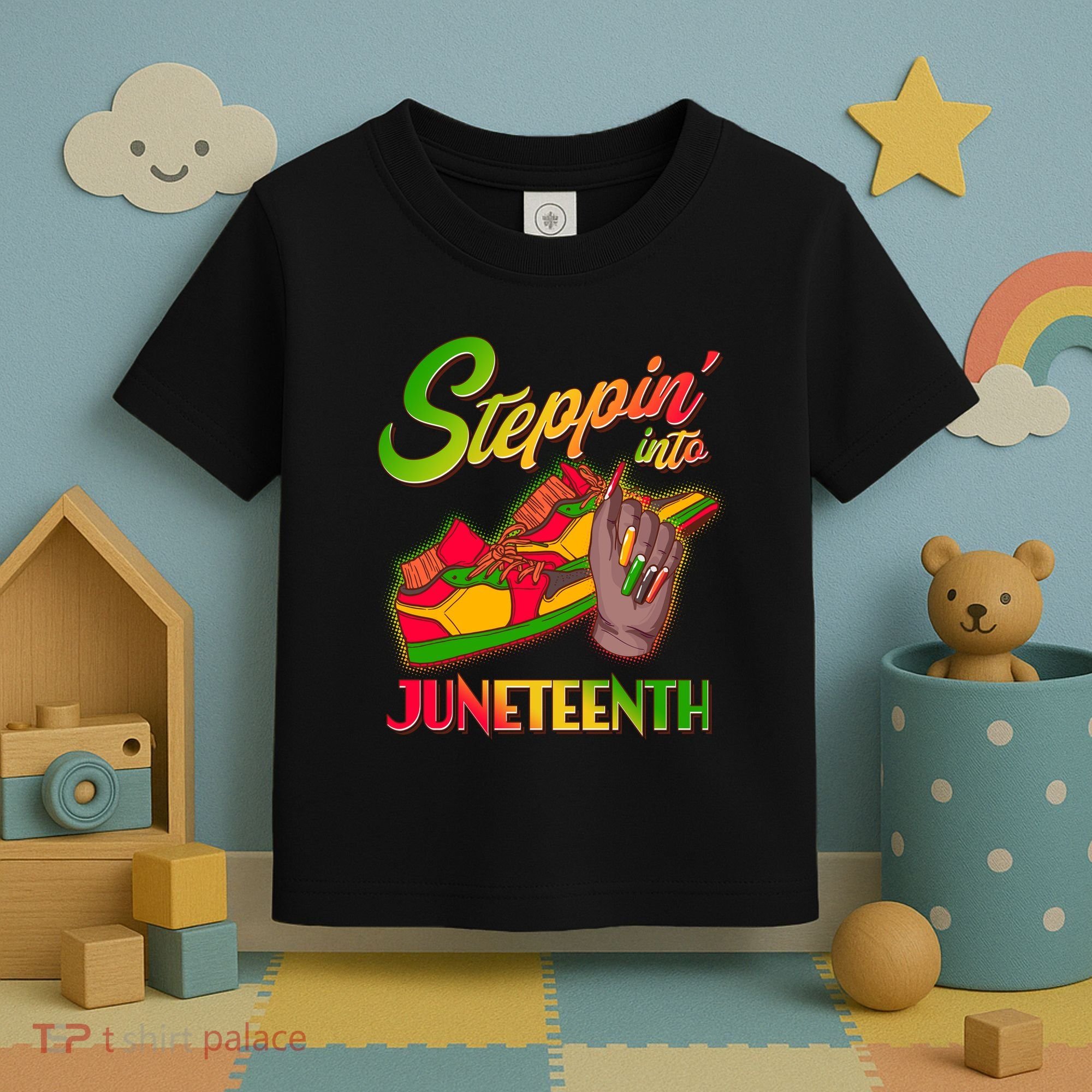 Steppin Into Juneteenth Toddler T-Shirt