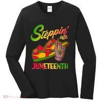 Steppin Into Juneteenth Women's Long Sleeve Shirt thumb 0
