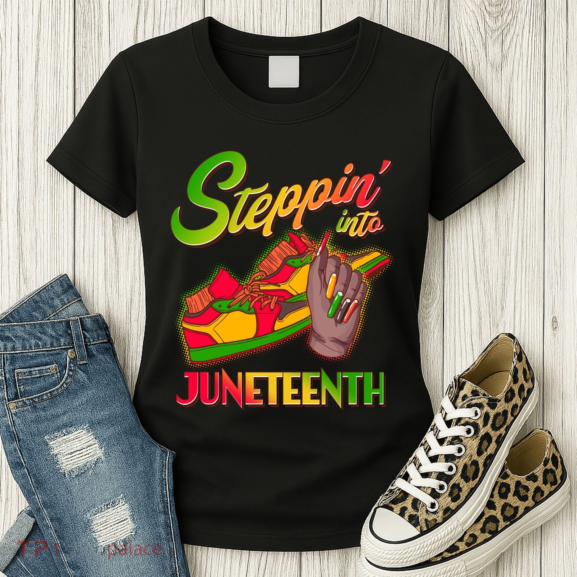 Steppin Into Juneteenth Women's T-Shirt