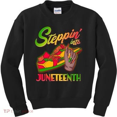 Steppin Into Juneteenth Kids Sweatshirt
