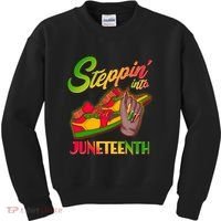 Steppin Into Juneteenth Kids Sweatshirt thumb 0
