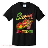 Steppin Into Juneteenth Kids T-Shirt thumb 0