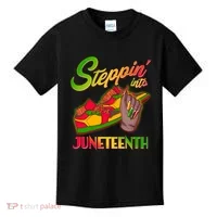 Steppin Into Juneteenth Kids T-Shirt thumb 0