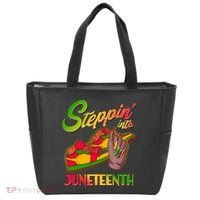 Steppin Into Juneteenth Tote Bag thumb 0
