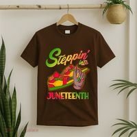 Steppin Into Juneteenth T-Shirt thumb 2