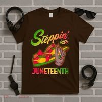 Steppin Into Juneteenth T-Shirt thumb 5