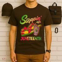Steppin Into Juneteenth T-Shirt thumb 6