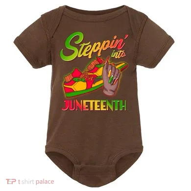 Steppin Into Juneteenth Baby Bodysuit