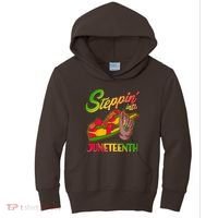 Steppin Into Juneteenth Kids Hoodie thumb 0