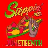Steppin Into Juneteenth Santa Hat thumb 1