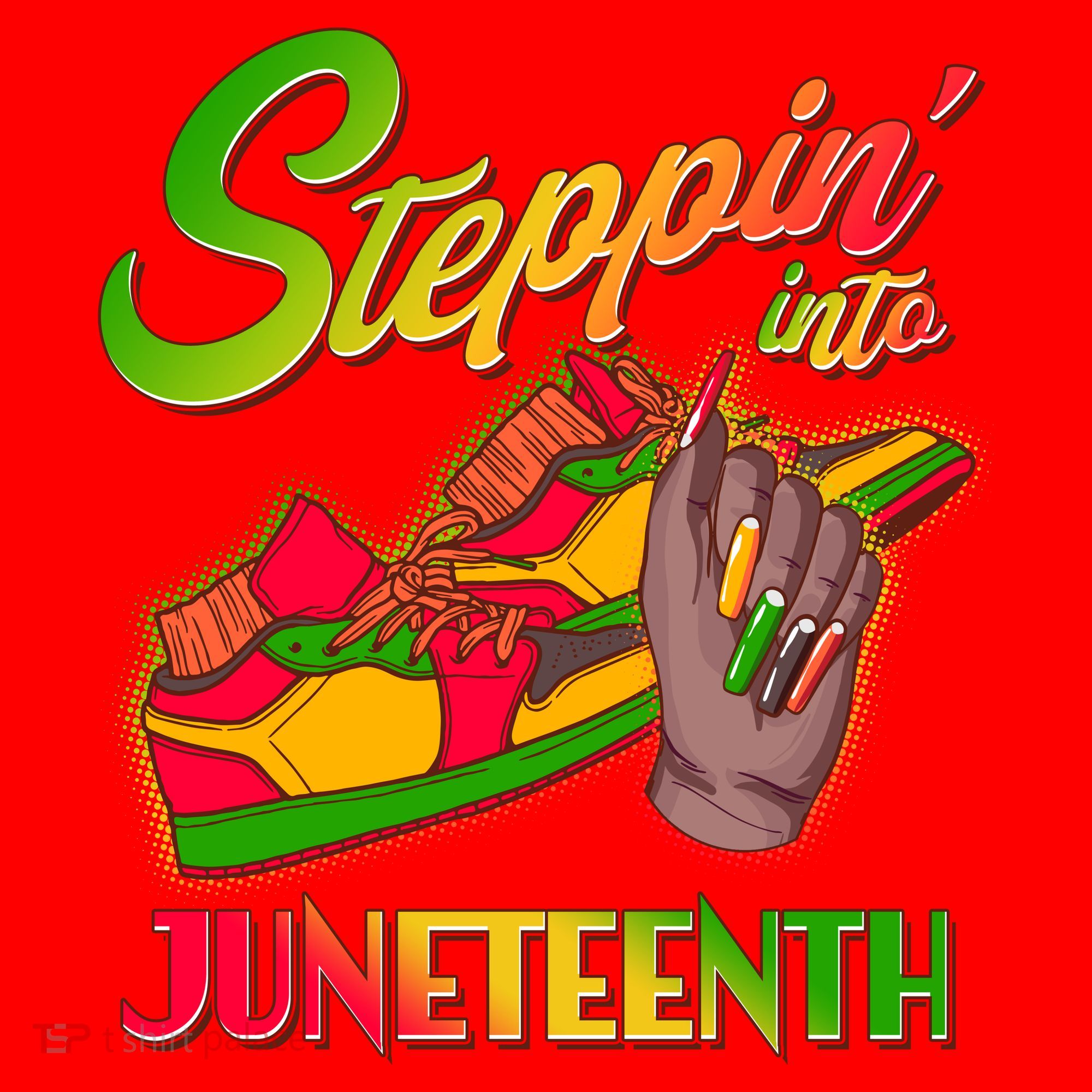 Steppin Into Juneteenth Santa Hat