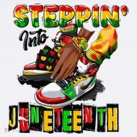 Stepping Into Juneteenth African American Black Shoes T-Shirt thumb 7