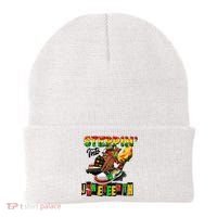 Stepping Into Juneteenth African American Black Shoes Beanie thumb 0