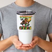 Stepping Into Juneteenth African American Black Shoes Tumbler thumb 2