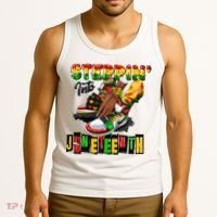 Stepping Into Juneteenth African American Black Shoes Tank Top thumb 3