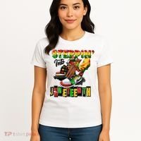 Stepping Into Juneteenth African American Black Shoes Women's T-Shirt thumb 4