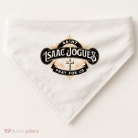 St Isaac Jogues Catholic Confirmation Jesuit French Saints USA-Made Doggie Bandana thumb 0