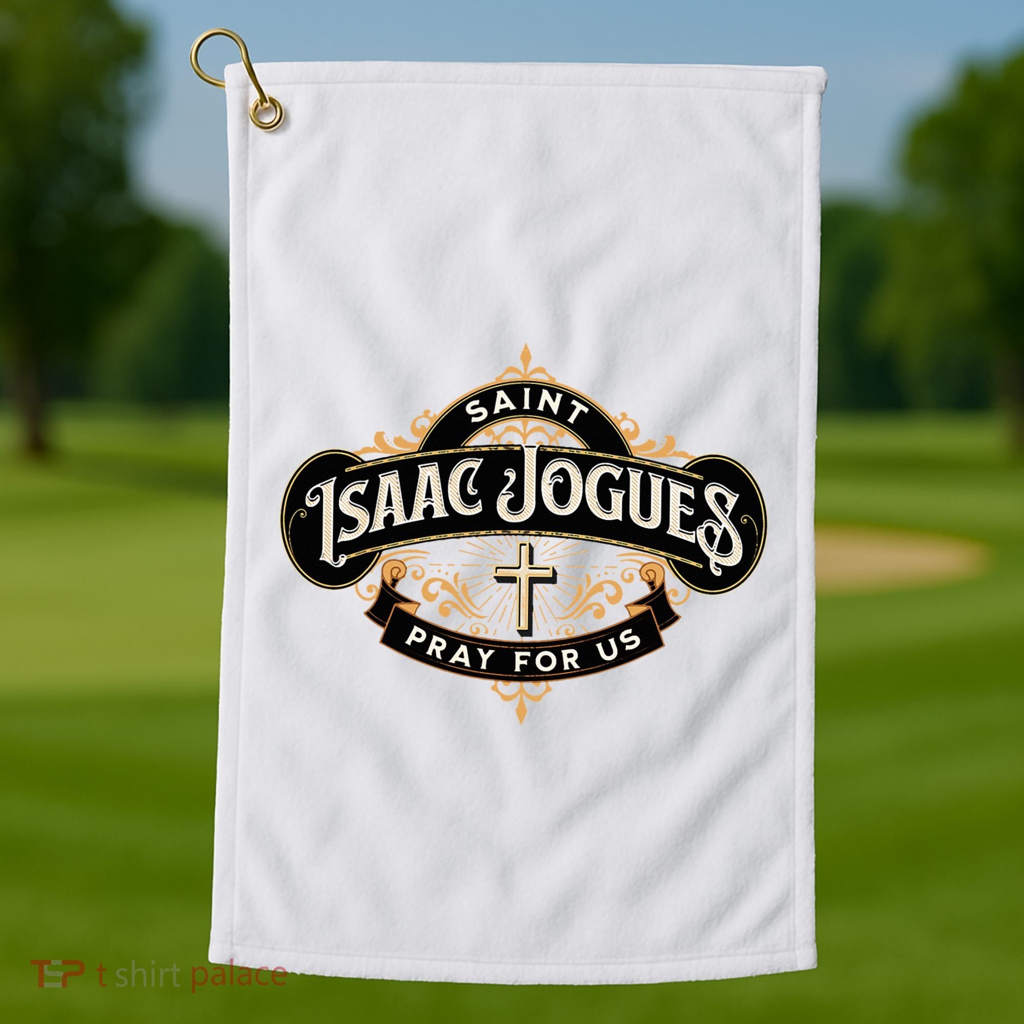 St Isaac Jogues Catholic Confirmation Jesuit French Saints Golf Towel