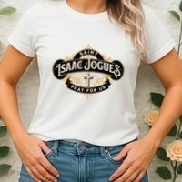 St Isaac Jogues Catholic Confirmation Jesuit French Saints Women's T-Shirt thumb 2