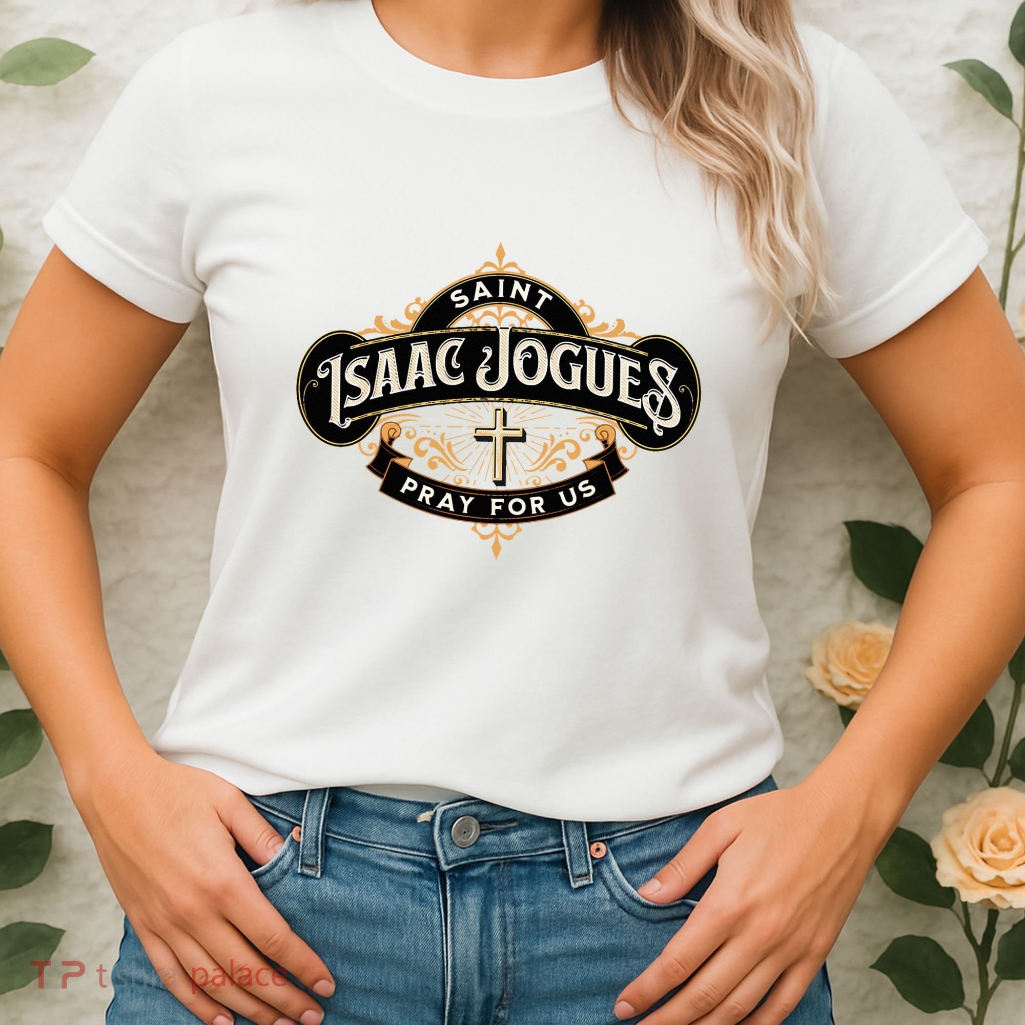 St Isaac Jogues Catholic Confirmation Jesuit French Saints Women's T-Shirt