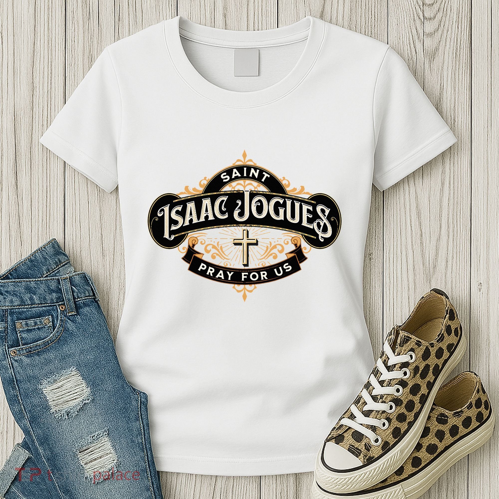 St Isaac Jogues Catholic Confirmation Jesuit French Saints Women's T-Shirt