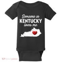 Someone In Kentucky Loves Me Kentucky Ky Baby Bodysuit thumb 0