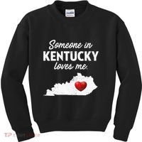 Someone In Kentucky Loves Me Kentucky Ky Kids Sweatshirt thumb 0