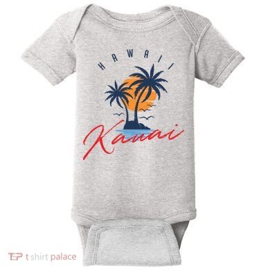 Summer In Kauai Beach Hawaii Baby Bodysuit