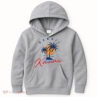 Summer In Kauai Beach Hawaii Kids Hoodie thumb 0