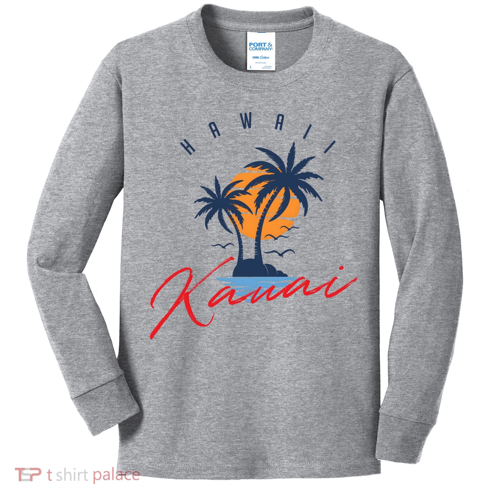 Summer In Kauai Beach Hawaii Kids Long Sleeve Shirt