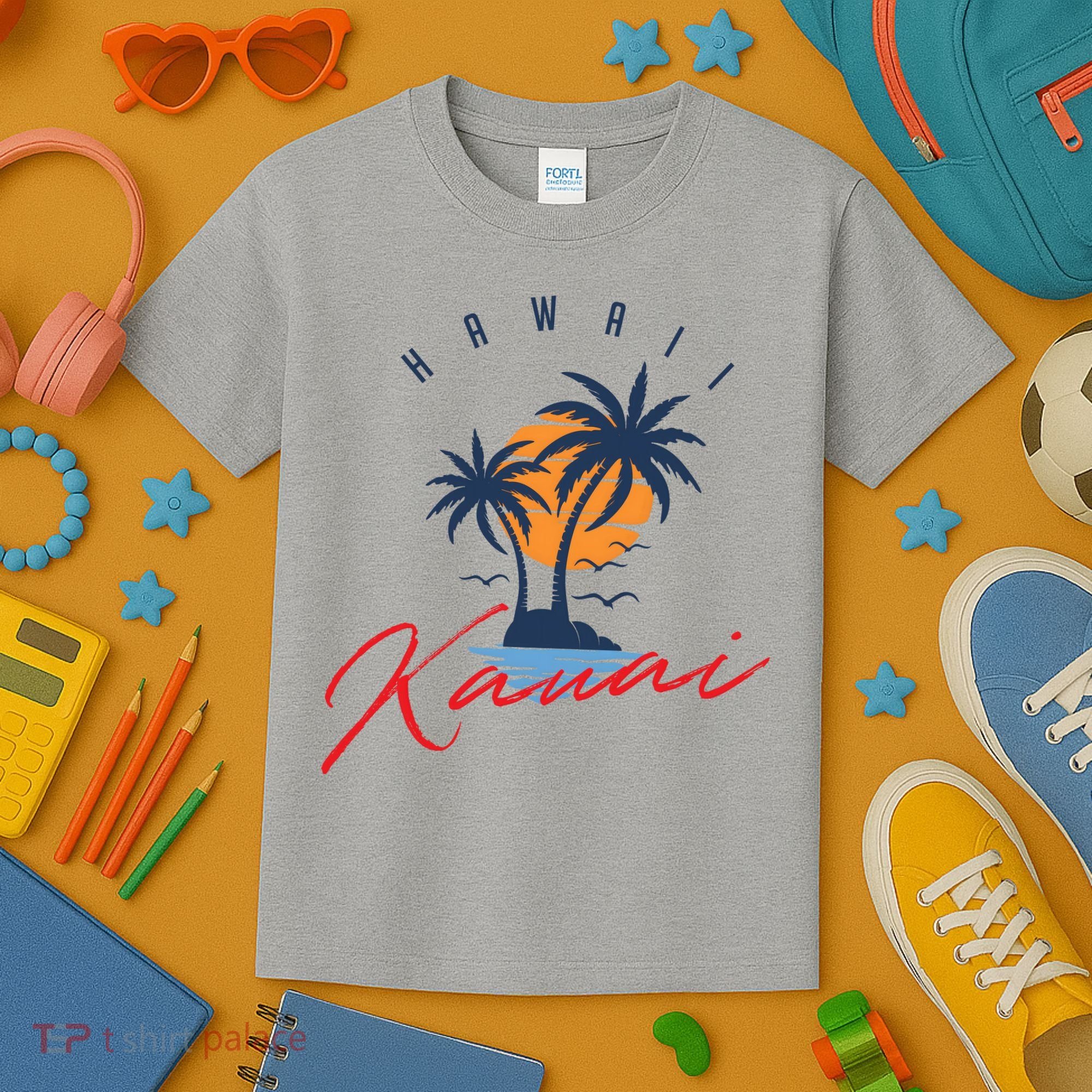 Summer In Kauai Beach Hawaii Kids T-Shirt