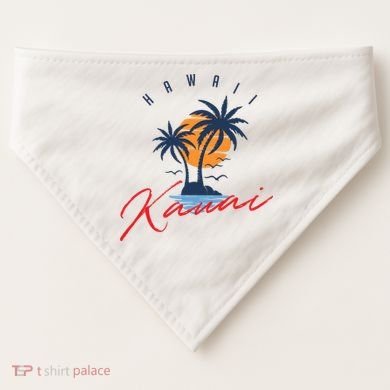 Summer In Kauai Beach Hawaii USA-Made Doggie Bandana