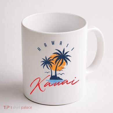 Summer In Kauai Beach Hawaii Coffee Mug back
