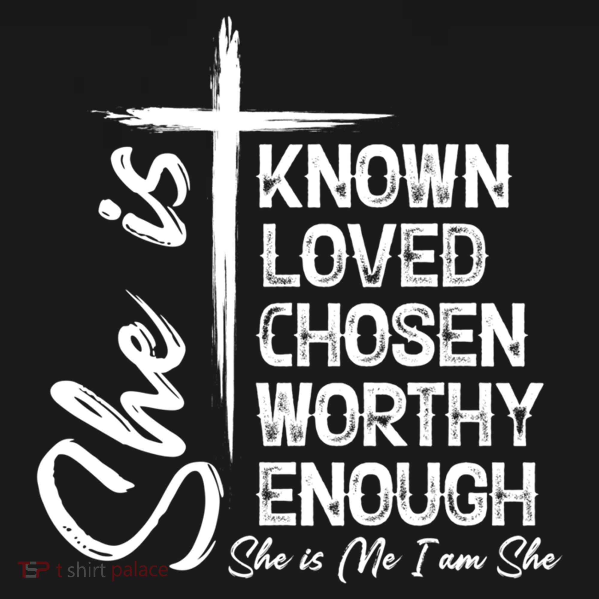 She Is Known Loved Chosen Worthy Enough She Is Me I Am She Gift Ornament