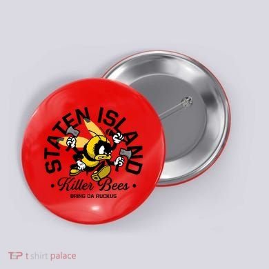 Staten Island Killer Bees Button