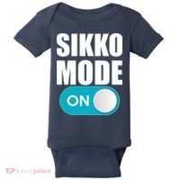 Sikko Mode On Funny Meme Baby Bodysuit thumb 0