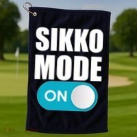 Sikko Mode On Funny Meme Golf Towel thumb 1