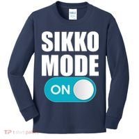 Sikko Mode On Funny Meme Kids Long Sleeve Shirt thumb 0