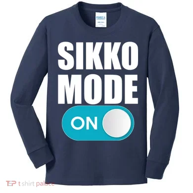Sikko Mode On Funny Meme Kids Long Sleeve Shirt