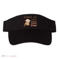 Sorry IM Late I Saw A Fluffy Cow Highland Cow Breeder Visor thumb 0