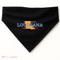 Someone In Louisiana Loves Me Adorable Gift USA-Made Doggie Bandana thumb 0