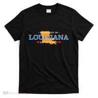 Someone In Louisiana Loves Me Adorable Gift T-Shirt thumb 0