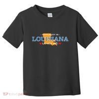 Someone In Louisiana Loves Me Adorable Gift Toddler T-Shirt thumb 0