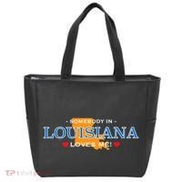 Someone In Louisiana Loves Me Adorable Gift Tote Bag thumb 0