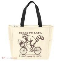 Sorry IM Late I DidnT Want To Come Racoon Tote Bag thumb 0