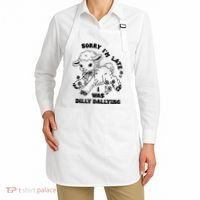 Sorry IM Late I Was Dilly Dallying Baby Lamb Sheep Apron thumb 2