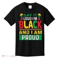 Say It Loud I'm Black And I'm Proud African American Gift Kids T-Shirt thumb 0